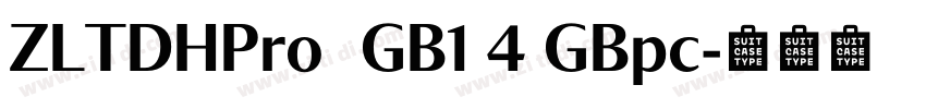 ZLTDHPro  GB1 4 GBpc字体转换